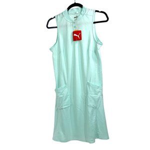 Puma Farley Sleeveless Athletic Dress In Fair Aqua Blue Size Small UPF 40 NWT
